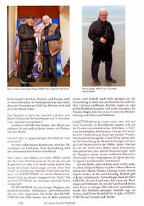 Kunstforum International, Jubiläumsband 288. Jürgen Raap im Interview mit Heinz Zolper