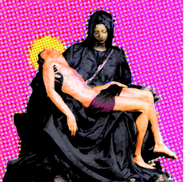 A.P. Astra - Pietá, dark coat - mixed media