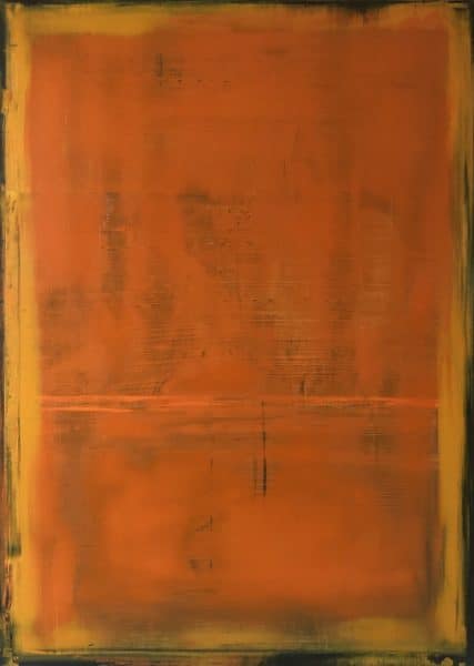 (c) Jana Dettmer, Orange the World, Öl auf Lwd.