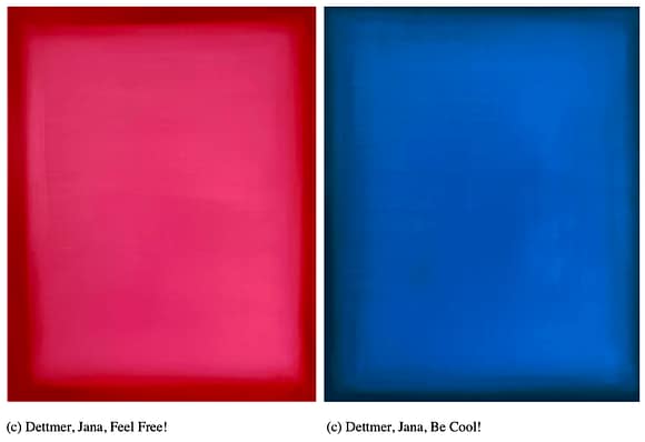 (c) Dettmer, Jana, Gemälde 'Feel Good!' und 'Be Cool!'