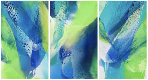 Zieleke, Corinna. Schüttungen, Triptychon